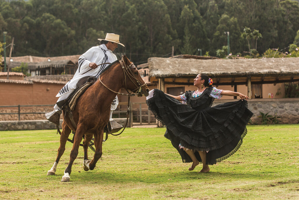 Peruvian Paso horse dancing at Sol y Luna in the Sacred Valley