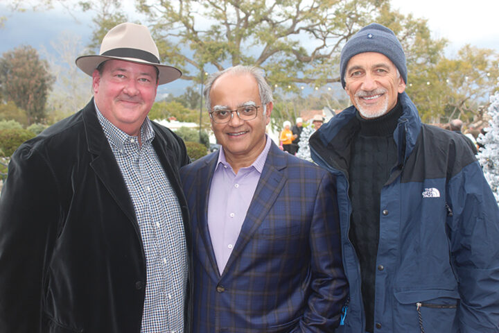 Brian Baumgartner, Vikram Sood, and Tom Bennett