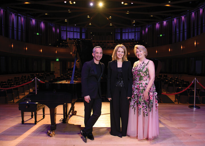 Inon Barnatan, Renée Fleming, and Mary Ellen Clark