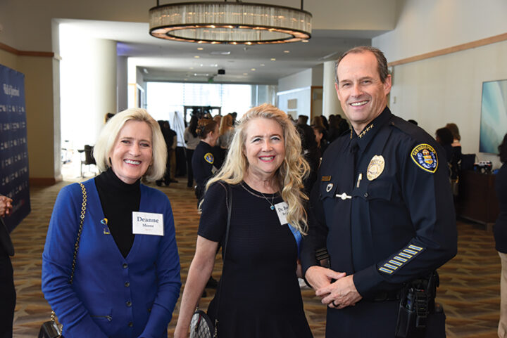 Deanne Monte, Bonnie Bernstein, and SDPD Chief of Police David Nisleit