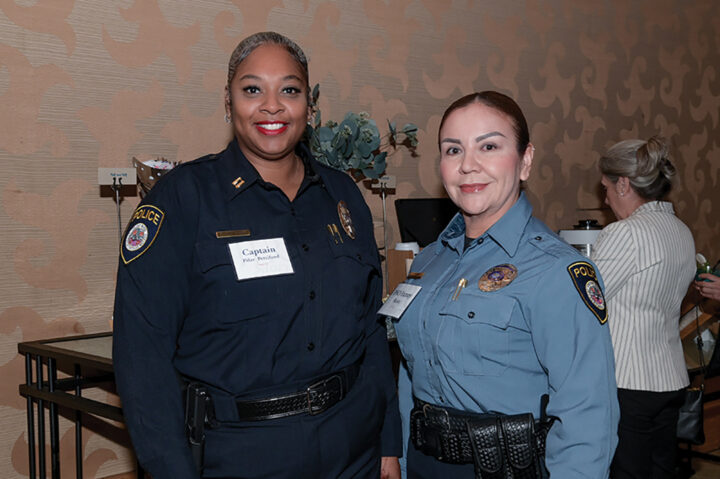 Sycuan Police Captain Pilar Pettiford and Sycuan Police Public Safety Officer Fanny Rojas