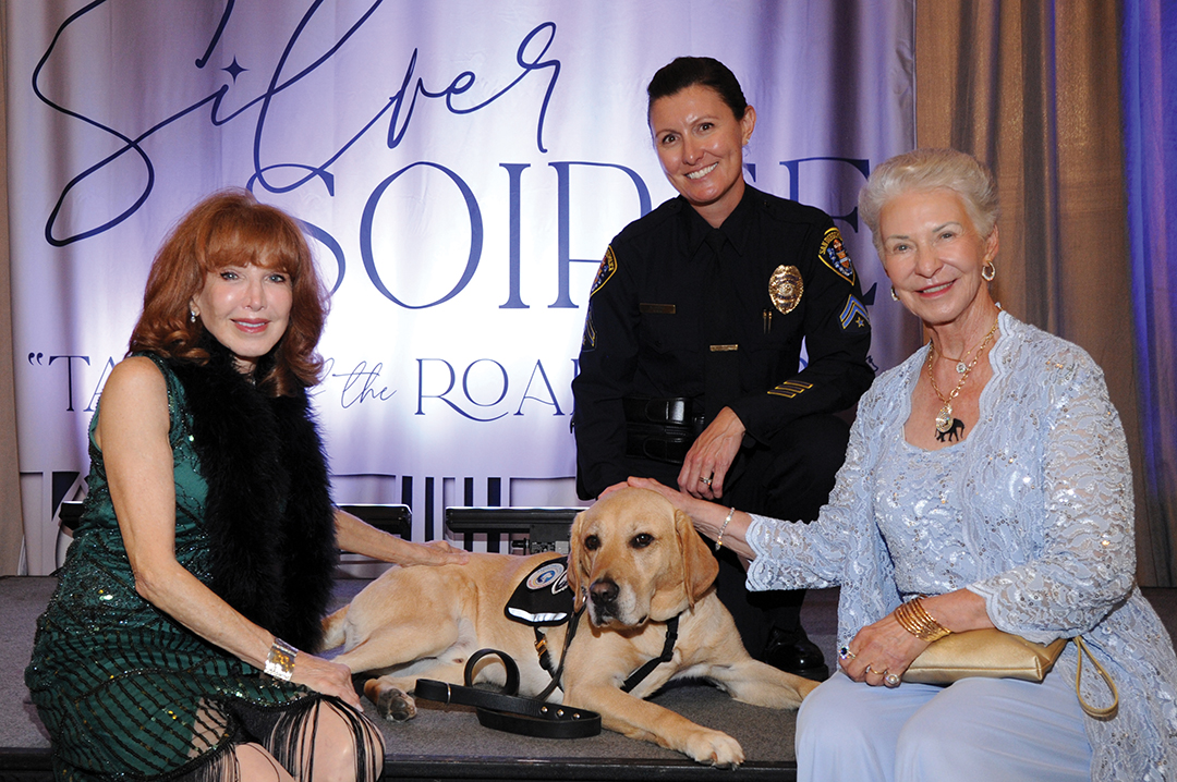 Karen Joyce-Davis, K9 Lyle Hope, Detective Natalie Hone, and Dr. Catherine Rivier