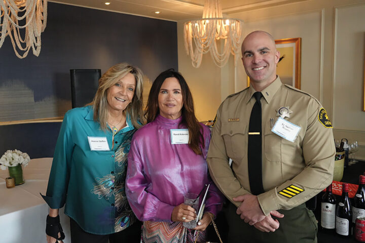 Jeannie Steffen, Randi Kolender, and Lt. Nathan Ro