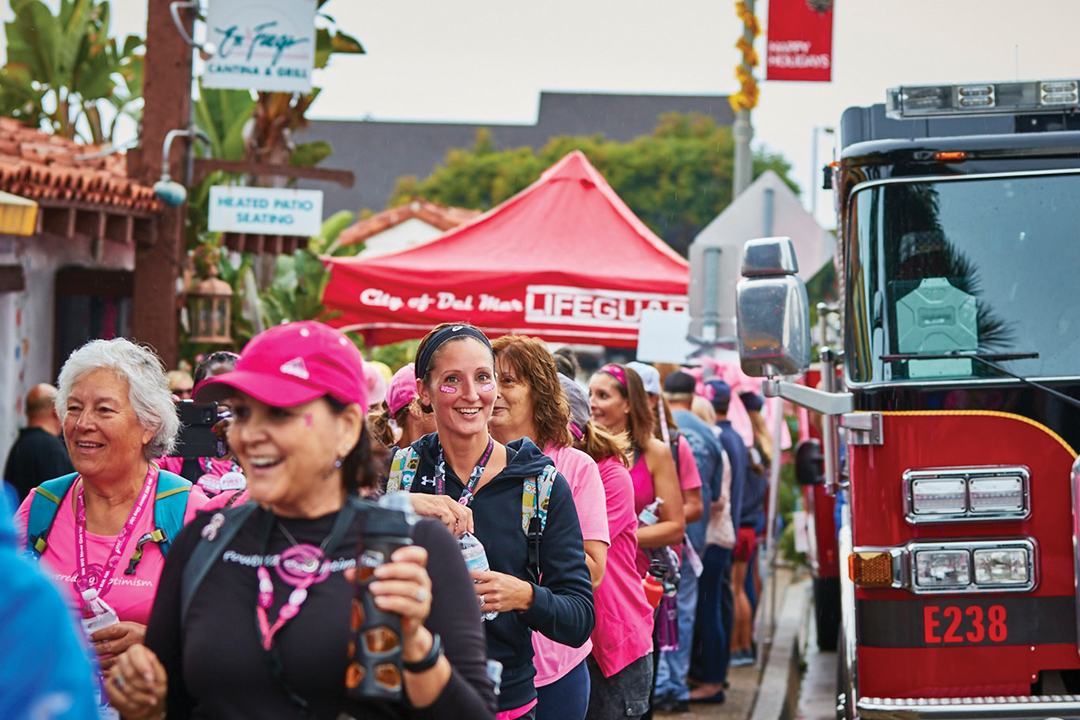 Del Mar Breast Cancer Cheering Station