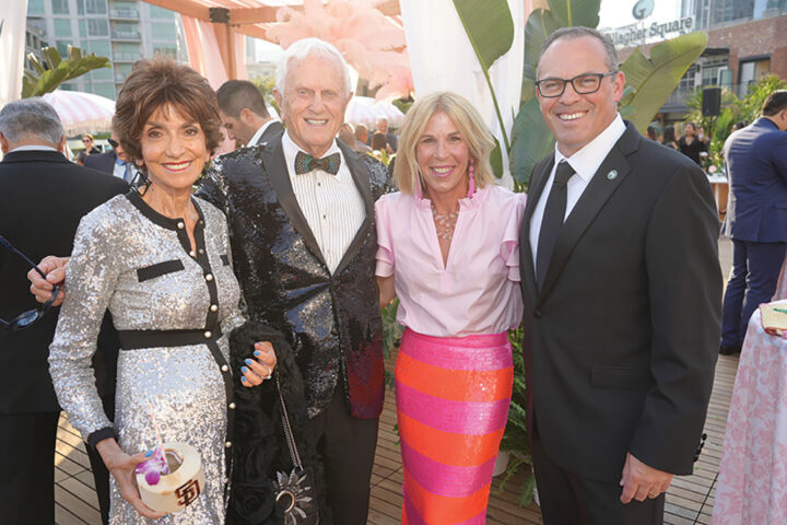 Joyce Gattas and Jay Jeffcoat with Emilie and Paul Baribault