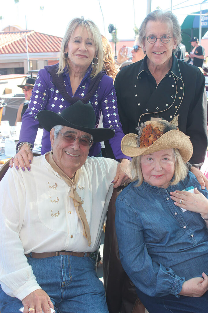 Standing: Roxana Foxx, Robert Hertzka. Seated: George and Patricia Karetas