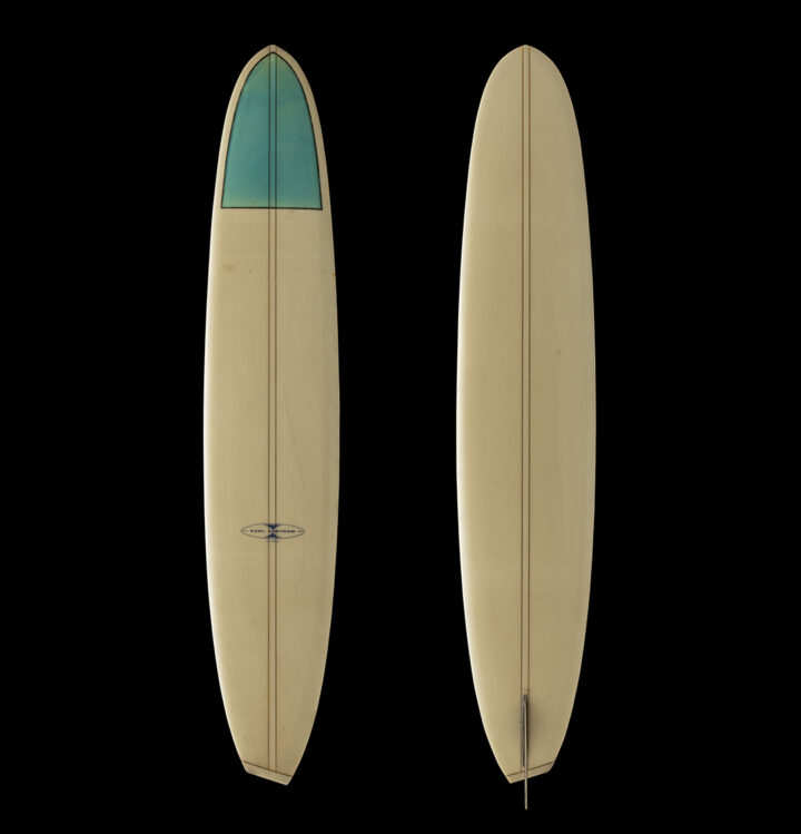 Carl Ekstrom's asymmetrical surfboard