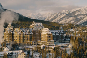 The Fairmont Banff Springs Hotel is nestled in the majestic Canadian Rockies