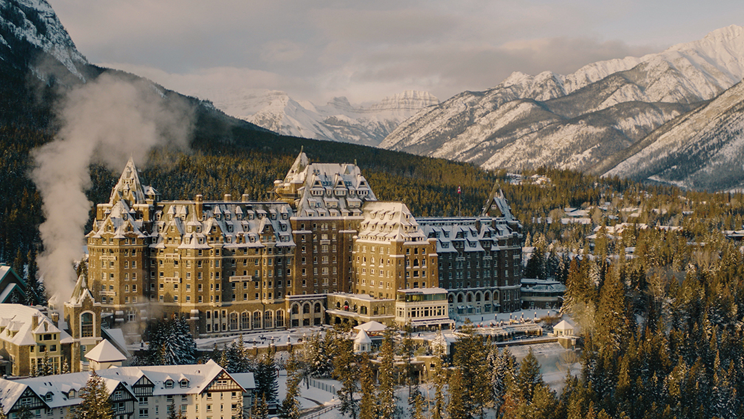 The Fairmont Banff Springs Hotel is nestled in the majestic Canadian Rockies