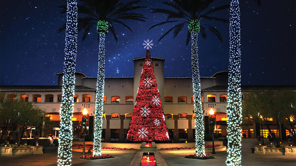 Christmas at the Fairmont Scottsdale Princess includes ice skating in the desert