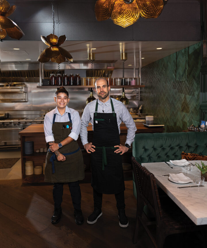 Yaritza Lopez, Chef de Cuisine at The Whaling Bar, and SDCM Corporate Chef Nick DeVries