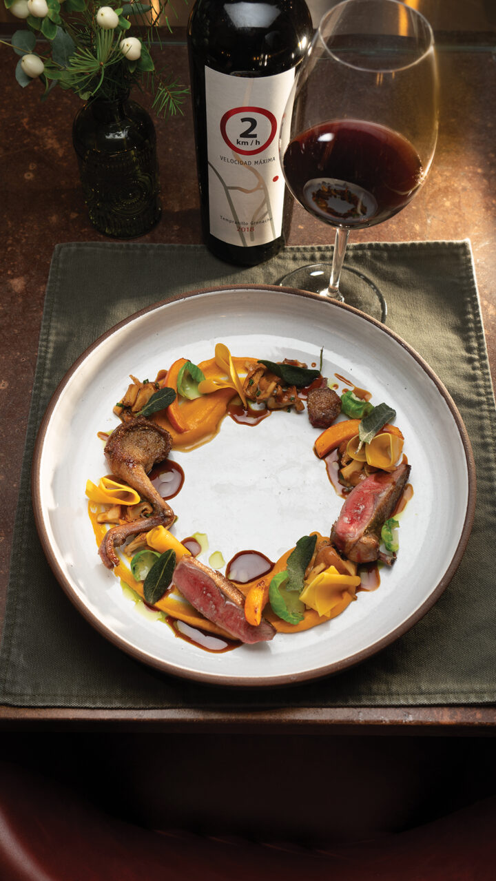 California Squab, Red Kuri Squash, Chanterelles, Sage