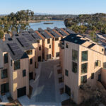 In Carlsbad, Laguna Row’s chiseled cedar exterior ties into the natural lagoon setting