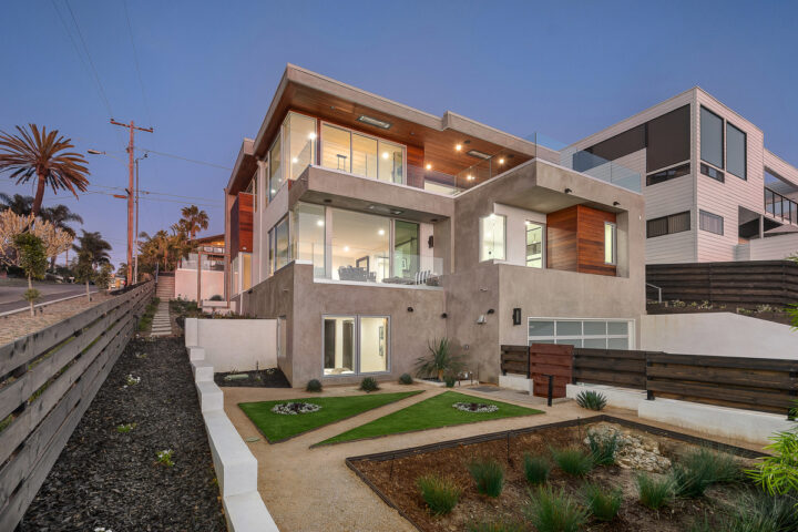 This $6,549,000 5-bedroom, 5-bathroom contemporary house on 367 Liverpool Drive is listed by Jam Zayer. It features panoramic ocean views, indoor-outdoor living, and a theater. “A–plus walkability, A-plus ocean views, and indoor-outdoor living. That’s what this new generation of buyers wants within 92007,” says Zayer