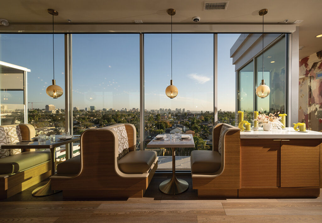 Interior of Communion with views of San Diego