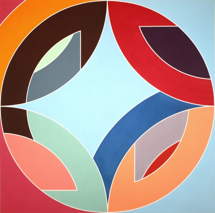 Frank Stella, Flin Flon VIII, 1970. Acrylic on canvas. San Diego Museum of Art, Museum purchase with Resale Funds from art given by Mrs. Frederick E. Davies and Mrs. Albert Gallatin Wheeler, 1979.19. © 2025 Frank Stella / Artists Rights Society (ARS), New York.