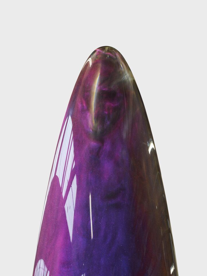 Gisela Colón, Parabolic Monolith (Orion Ultraviolet - Cielo Nocturno Utuado) (detail), 2021. Aurora particles, stardust, cosmic radiation, intergalactic matter, ionic waves, organic carbamate, earth matter, gravity, energy, and time. Courtesy of the artist and Quint Gallery. © Gisela Colón.