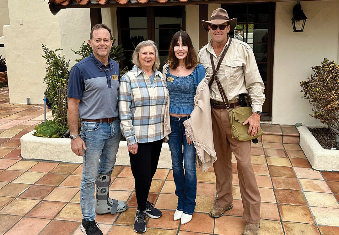 Rancho Santa Fe Historical Society board members Cutter Clotfelter, Kim Snyder, Terri Chivetta, and Chaco Clotfelter