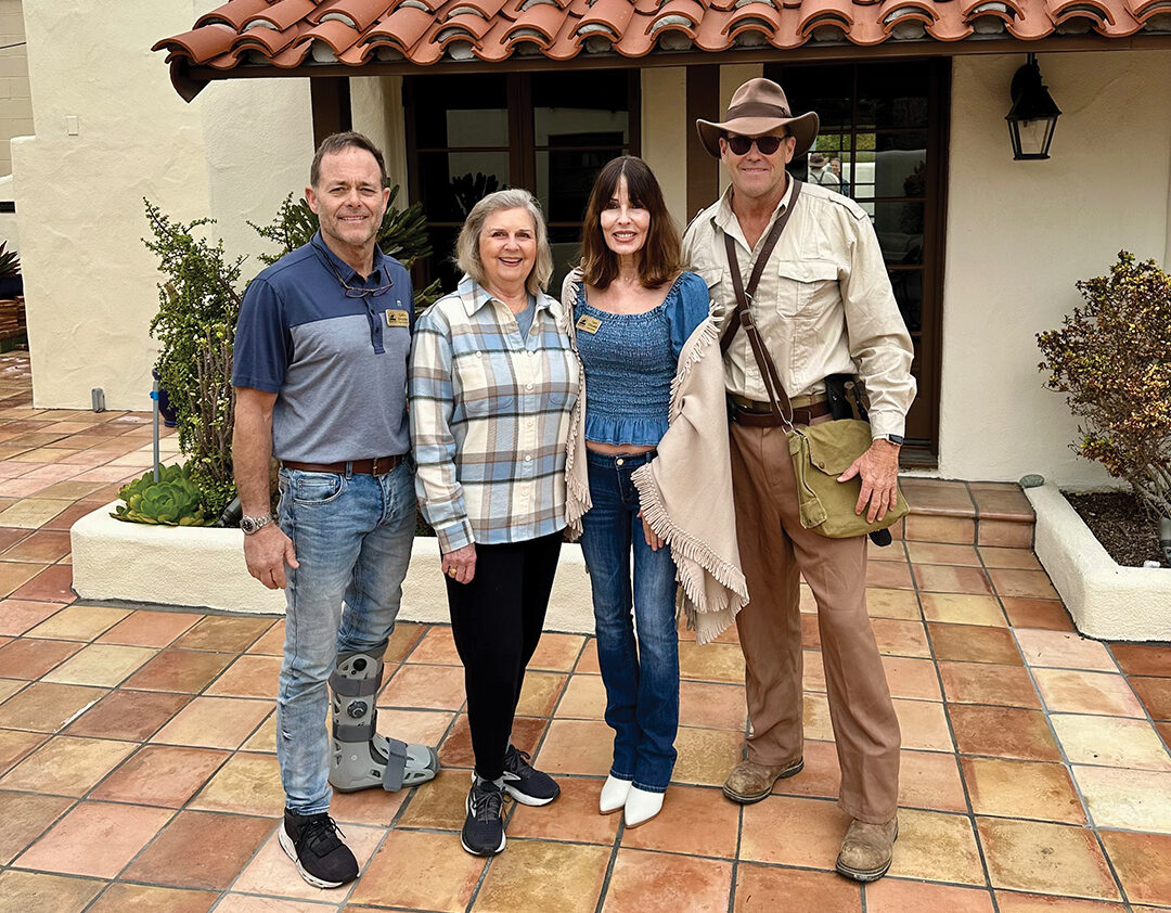 Rancho Santa Fe Historical Society board members Cutter Clotfelter, Kim Snyder, Terri Chivetta, and Chaco Clotfelter