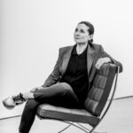 Carrie Kobe, Reform kitchens Regional Director, in the Barcelona chair