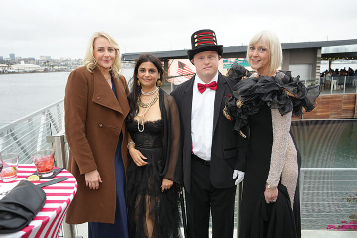 Jessica Husson, Alexandria Davé, Frankie Husson, and Jackie Husson