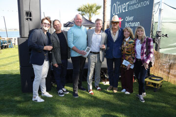 Ernie Hahn III, Dana Saraceno, Mark Hoekstra, Ernie Hahn, Donavon Frankenreiter, Linda Hahn, and Jennifer Saraceno