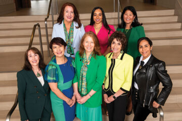 Back row, L-R: Debbie Rider, Tina M King. Nancy Sasaki; Front row: Julie Dubick, Natasha Bowman, Carol Dedrich, Joyce Gattas, Luisa McCarthy