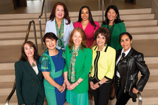 Back row, L-R: Debbie Rider, Tina M King. Nancy Sasaki; Front row: Julie Dubick, Natasha Bowman, Carol Dedrich, Joyce Gattas, Luisa McCarthy