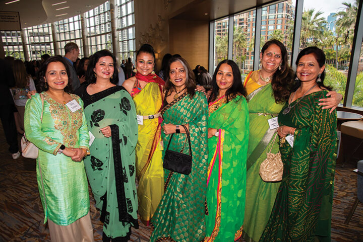 Tuhina Lai, Rashmi Savgur, Vanitha Rao-Knudson, Nanda Mehta, Shantha Jain, Darshini Shah, and Aparna Mehta