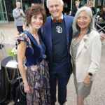 Joyce Gattas and Jay Jeffcoat with Evelyn Lamden
