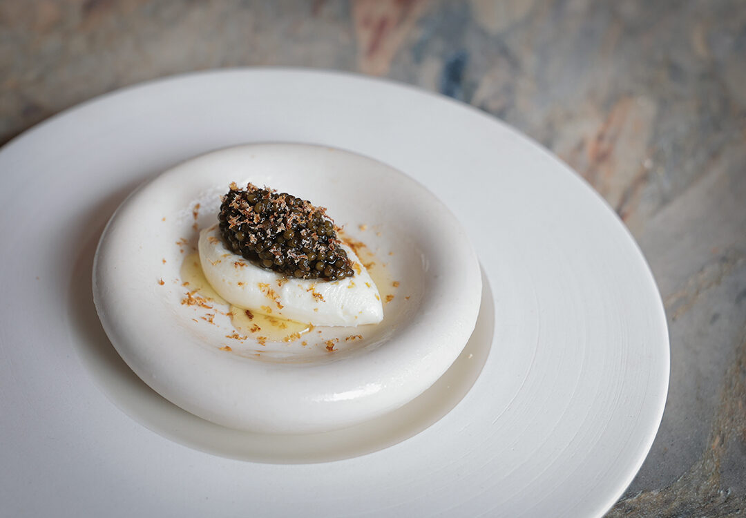Lilo’s tasting menu Ossetra caviar dish