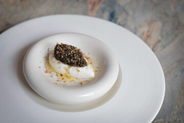 Lilo’s tasting menu Ossetra caviar dish