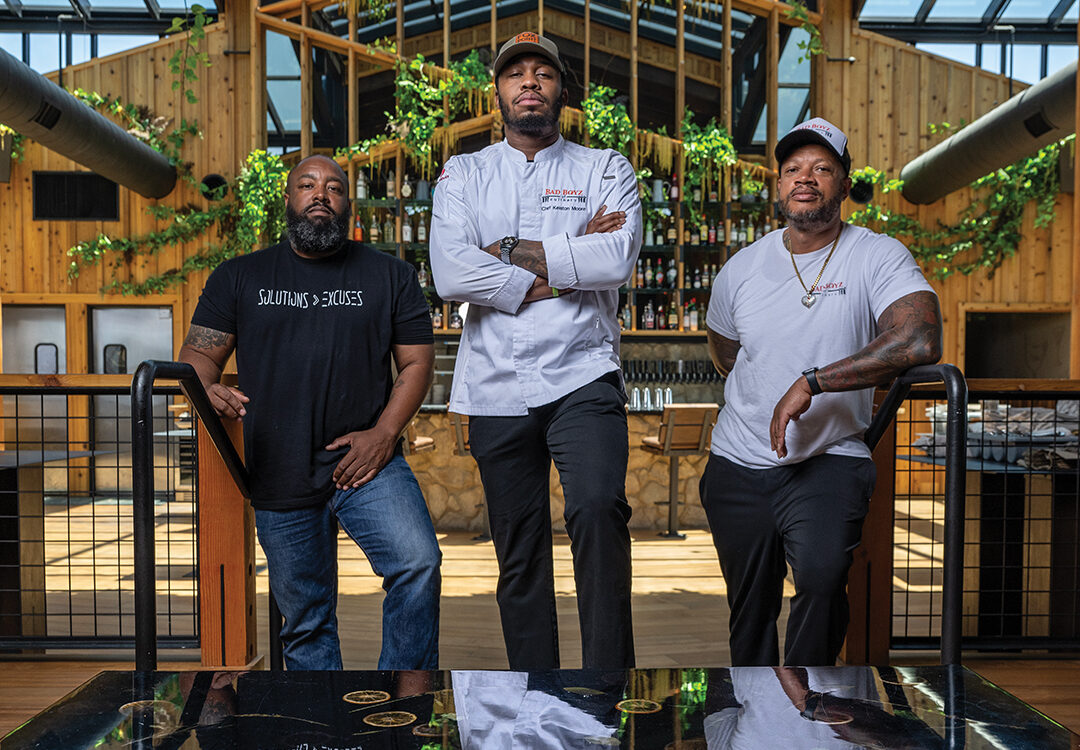 Chefs DuVal Warner, Kelston Moore, and Tony Bennett, Jr.