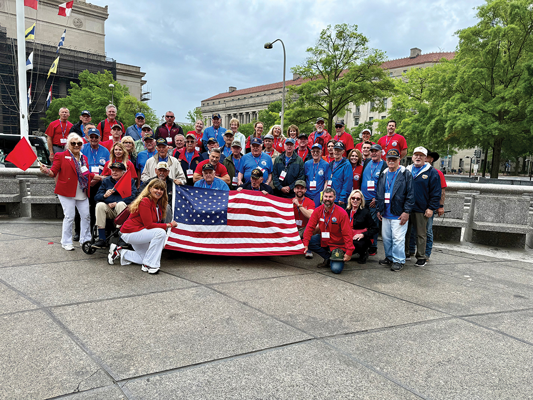 The Red Team was one of three groups of veterans and volunteers who traveled to Washington, D.C. courtesy of San Diego Honor Flight
