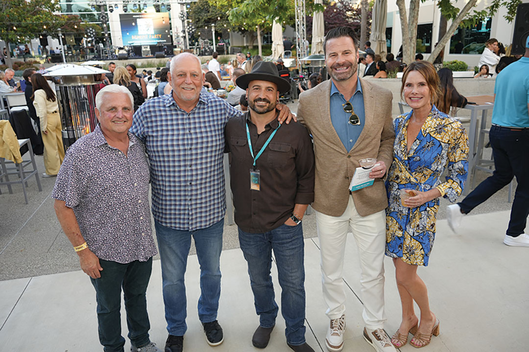 Bob Rota, Rick Baldridge, Chris Frederick, and Erik and Laura Greupner