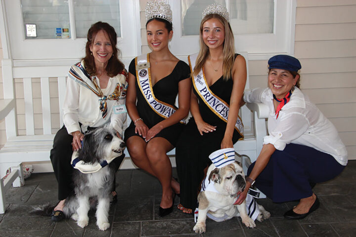 Kathy Purdon with Cash, Sidney Antique, Macy Bryan, and Yolanda Cooper with Dumpling