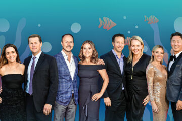 Photo courtesy of Voices for Children Jamie and David Oberto, Mike and Katie Nicoletti, Mike and Jenny Kropko, and Stacy and Joshua Kim