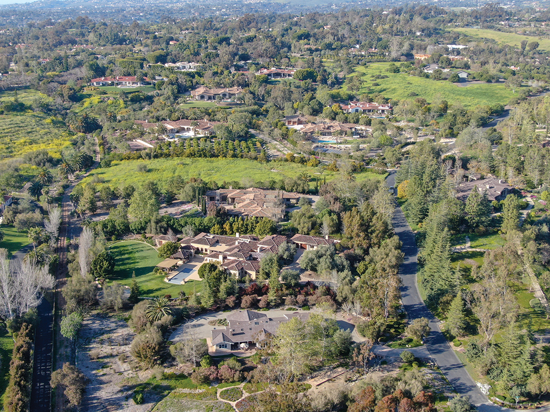 Big luxury house with pool located next the golf course in a private community, San Diego, California, USA