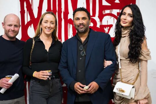 Aaron and Madison Davis, RETNA, and Veronika Mudra