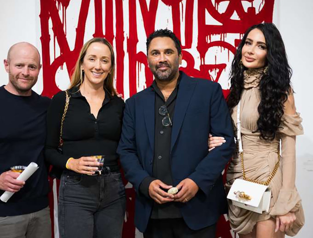 Aaron and Madison Davis, RETNA, and Veronika Mudra