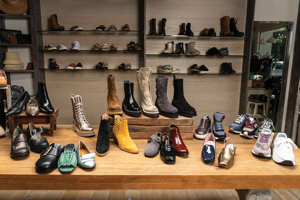 Readers’ Choice, Shoes: Cedros Soles
Sweater weather, statement boots, and cozy layers are upon us, and readers turn to Cedros Soles in Solana Beach for their footwear and fashion must-haves. The boutique is helmed by Stephanie Stock, whose family has owned the store 
for nearly 20 years, so she knows a thing or two about shoes. Keeping both form and function in mind, Cedros Soles carries an expansive selection of stylish and sturdy footwear to complement its clothing and accessories offerings. 