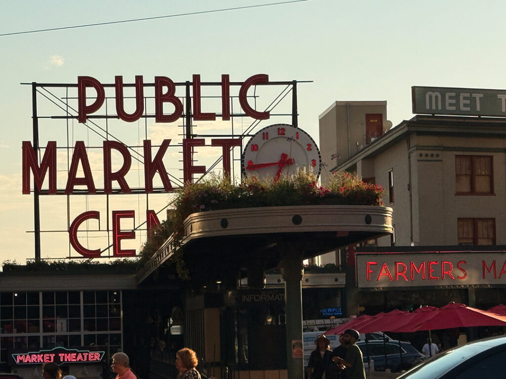 Late afternoon at the Pike Place Market