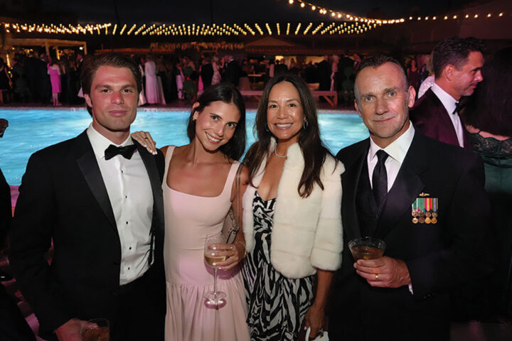 Nicklas Neubert and Solana Chatfield with Denisia and Jim Chatfield