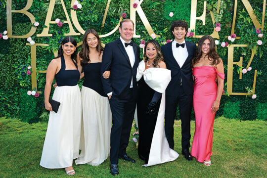 Robyn Kazemaini, Lianna Treitler, Marc and Rowena Treitler, Bennett Treitler, and Emma Olson