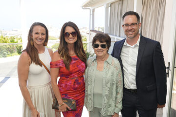 Annie Sawyer, Laura Scaramella, Sheila Scaramella, and Joe Buehrle