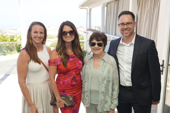 Annie Sawyer, Laura Scaramella, Sheila Scaramella, and Joe Buehrle
