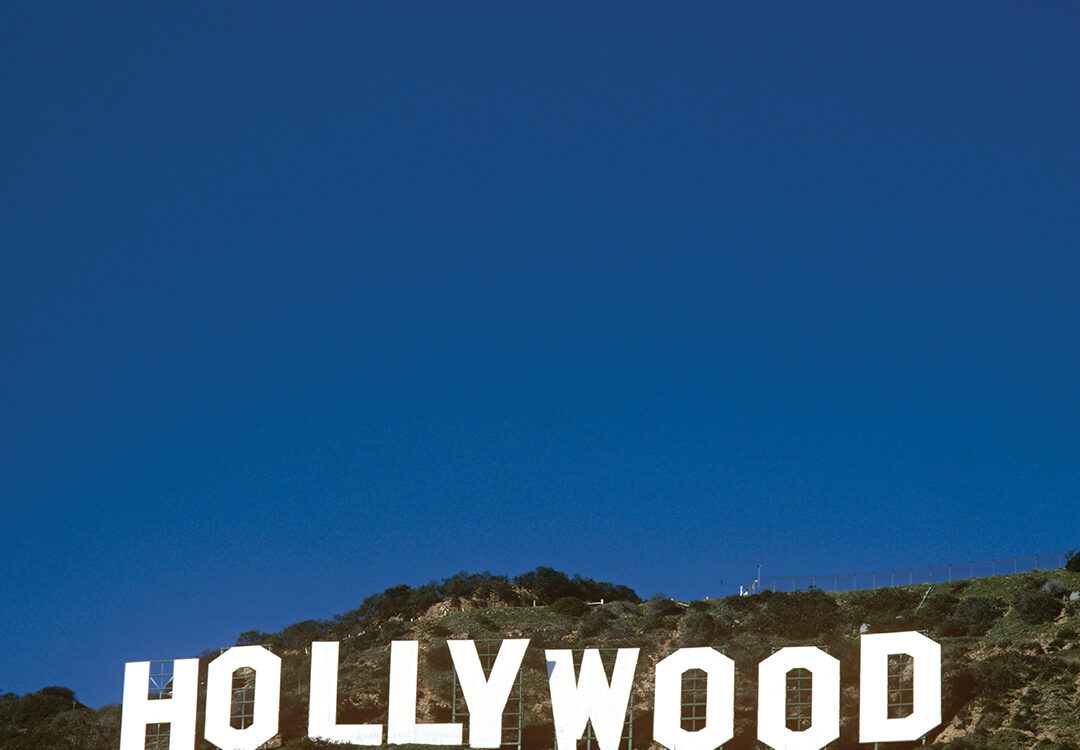 The famous Hollywood Sign in the Hollywood Hills, CA