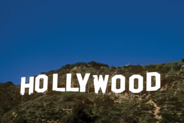 The famous Hollywood Sign in the Hollywood Hills, CA
