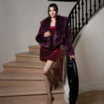 Dress, jacket, Palma Boutique, Del Rayo Village, shot on location at The Bridges in Rancho Santa Fe