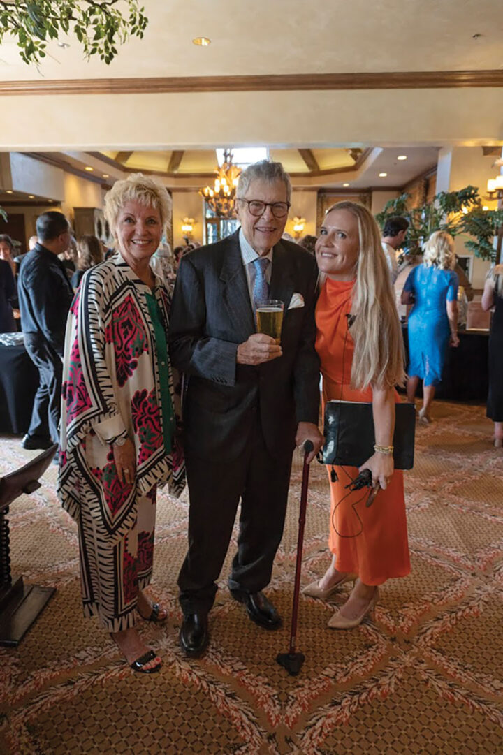 Pam and Jerry Cesak with Kelly Peters